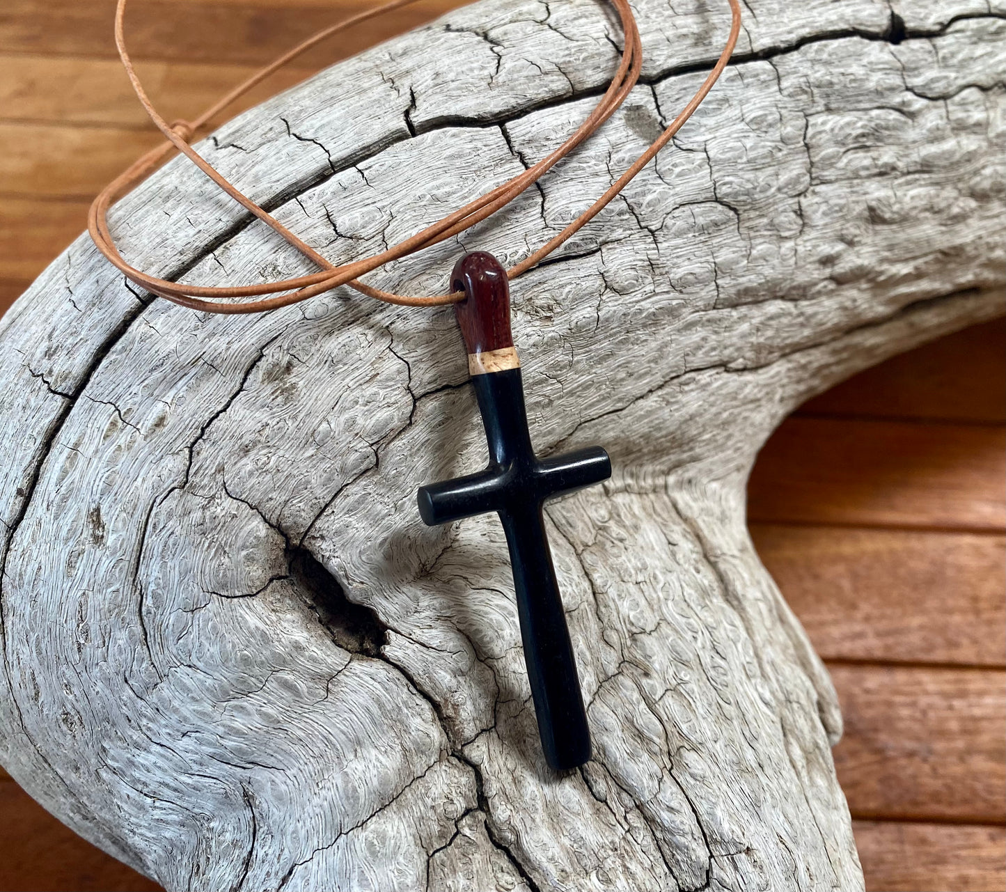 Ebony Cross Necklace 1