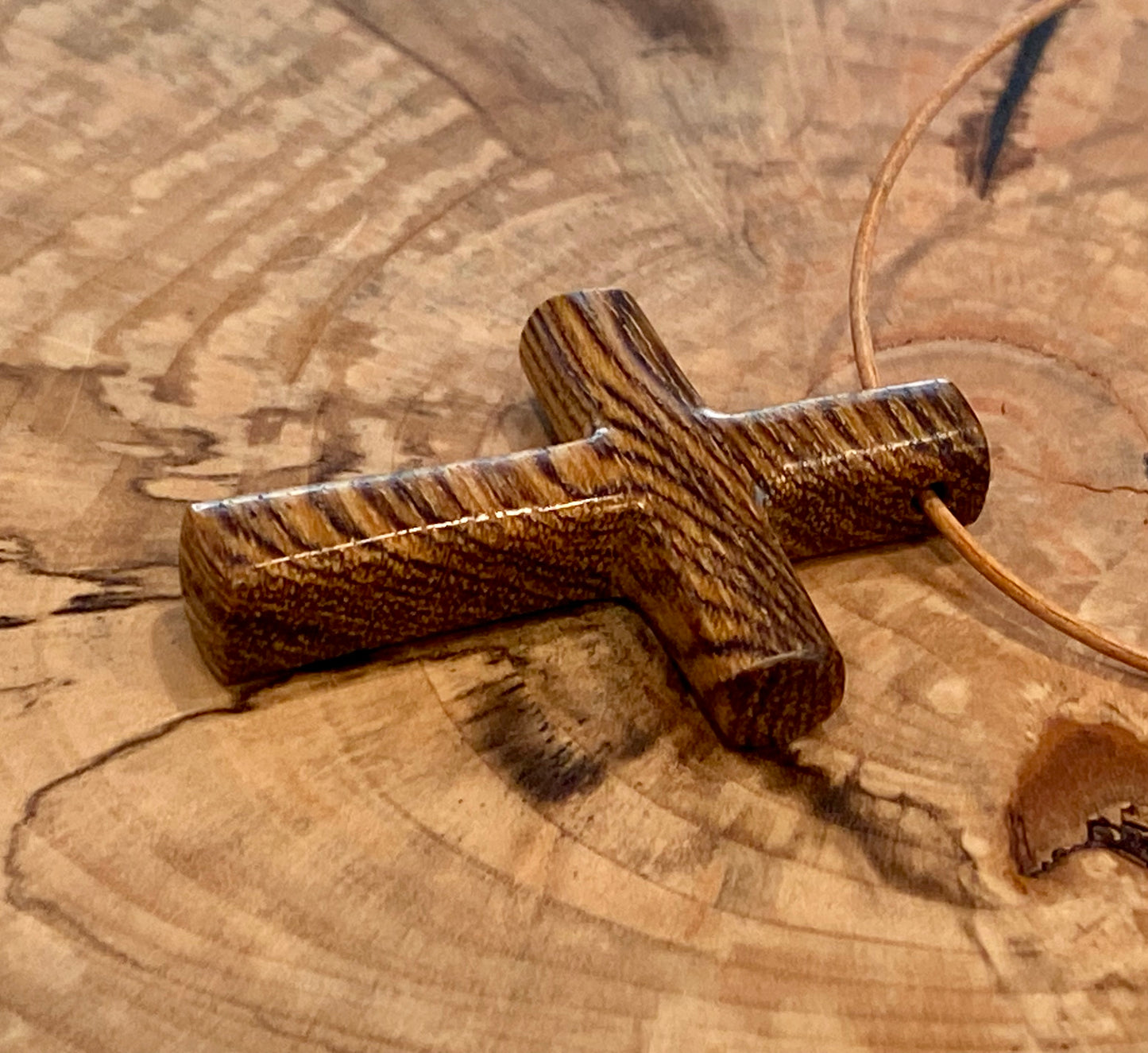 Cocobolo Cross Necklace #2
