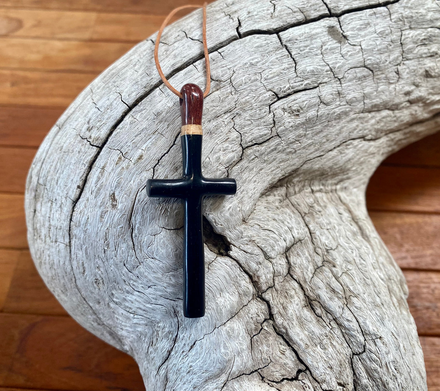 Ebony Cross Necklace 1