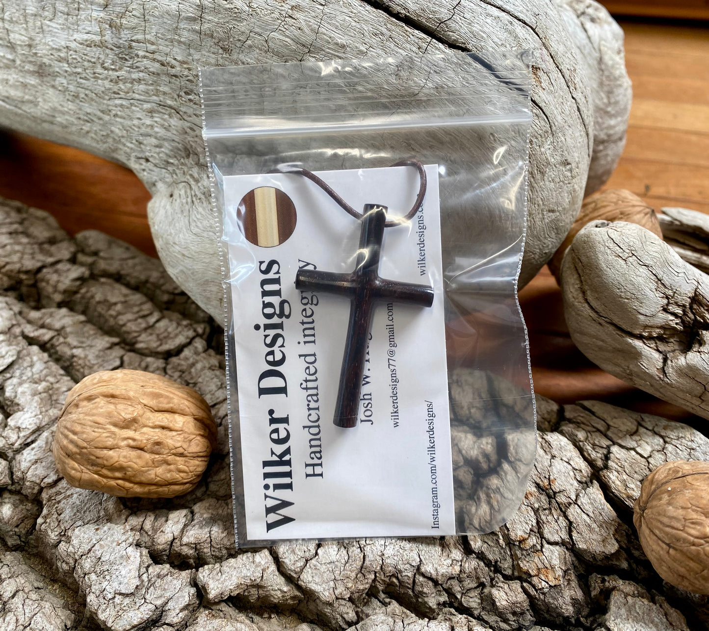 Wooden Cross Indian Rosewood #1