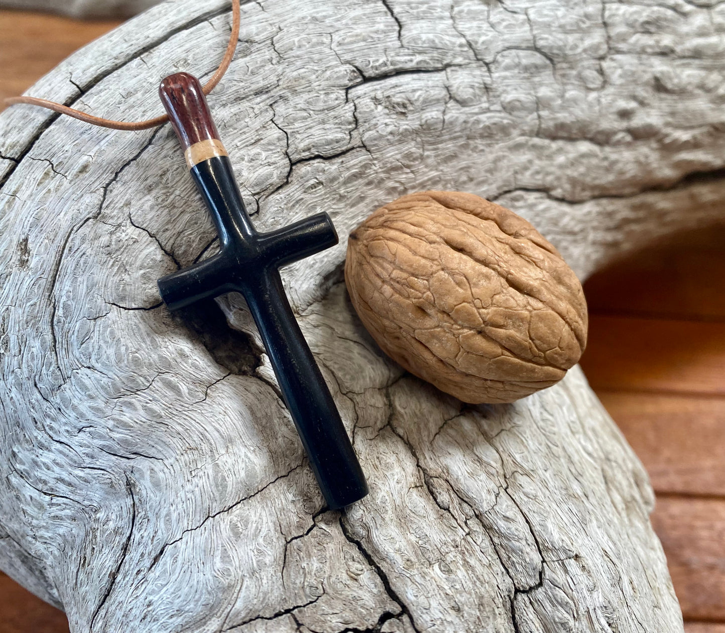 Ebony Cross Necklace 1