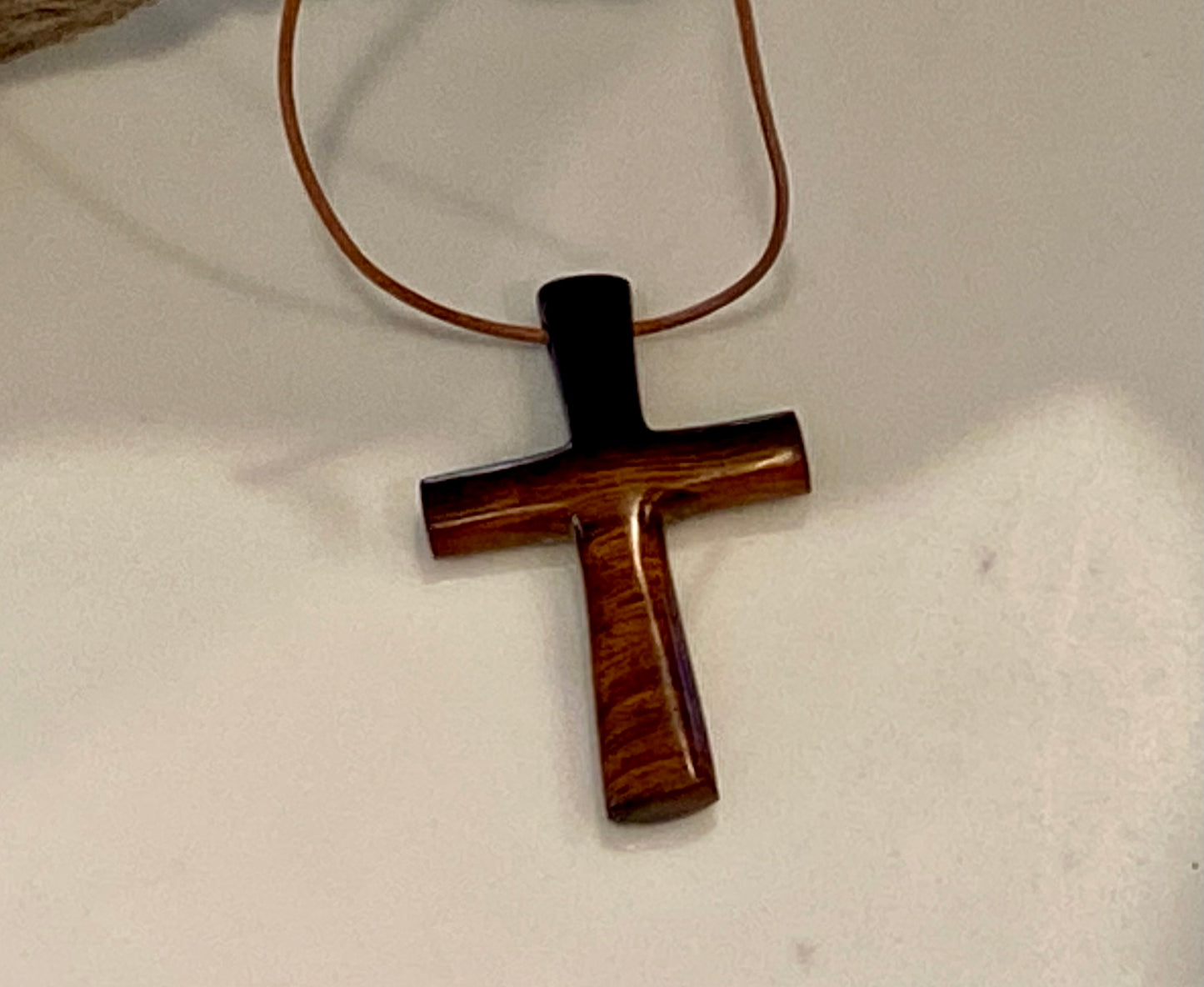 Ironwood Cross Necklace #1