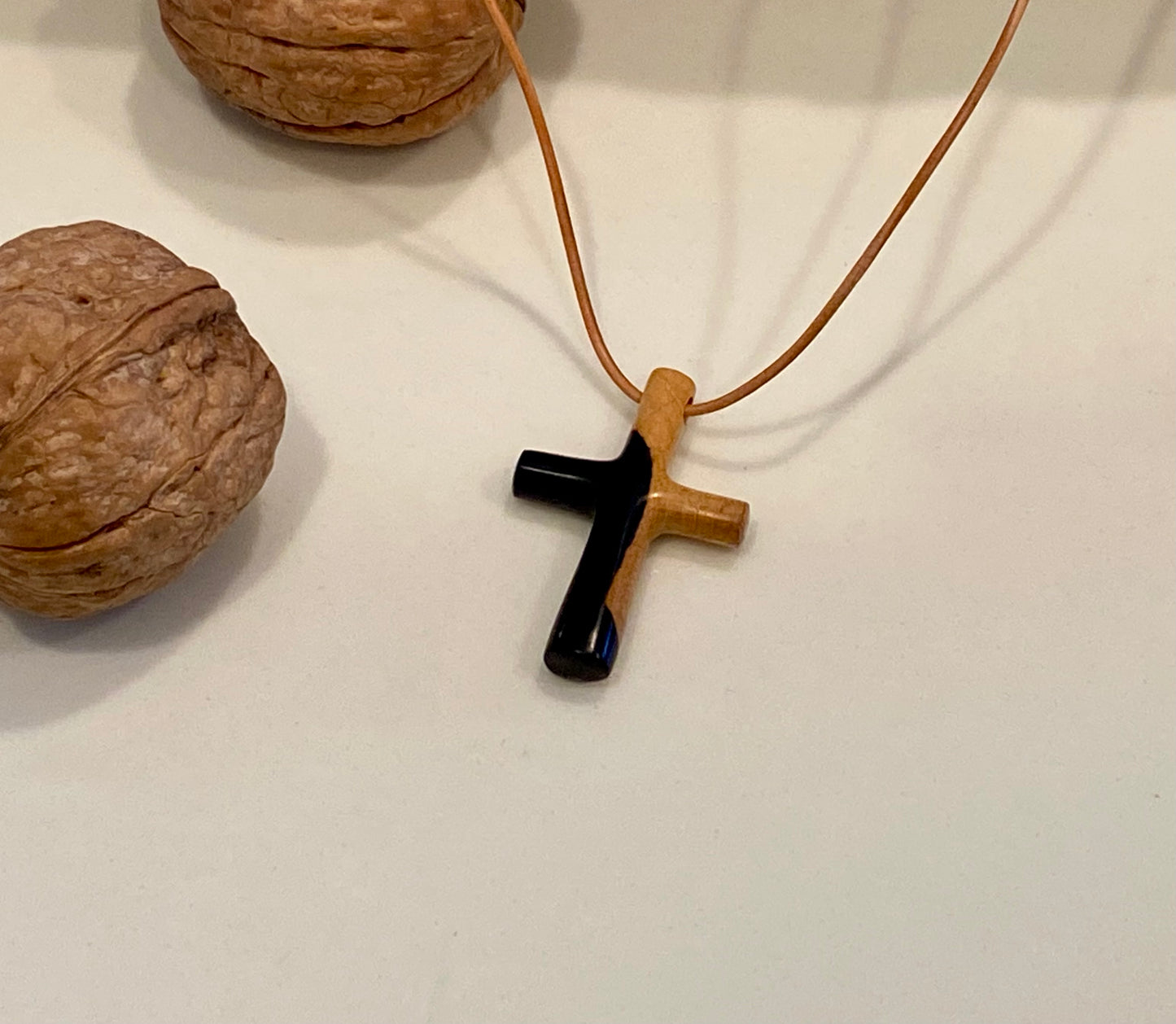 Ebony Cross Necklace #4