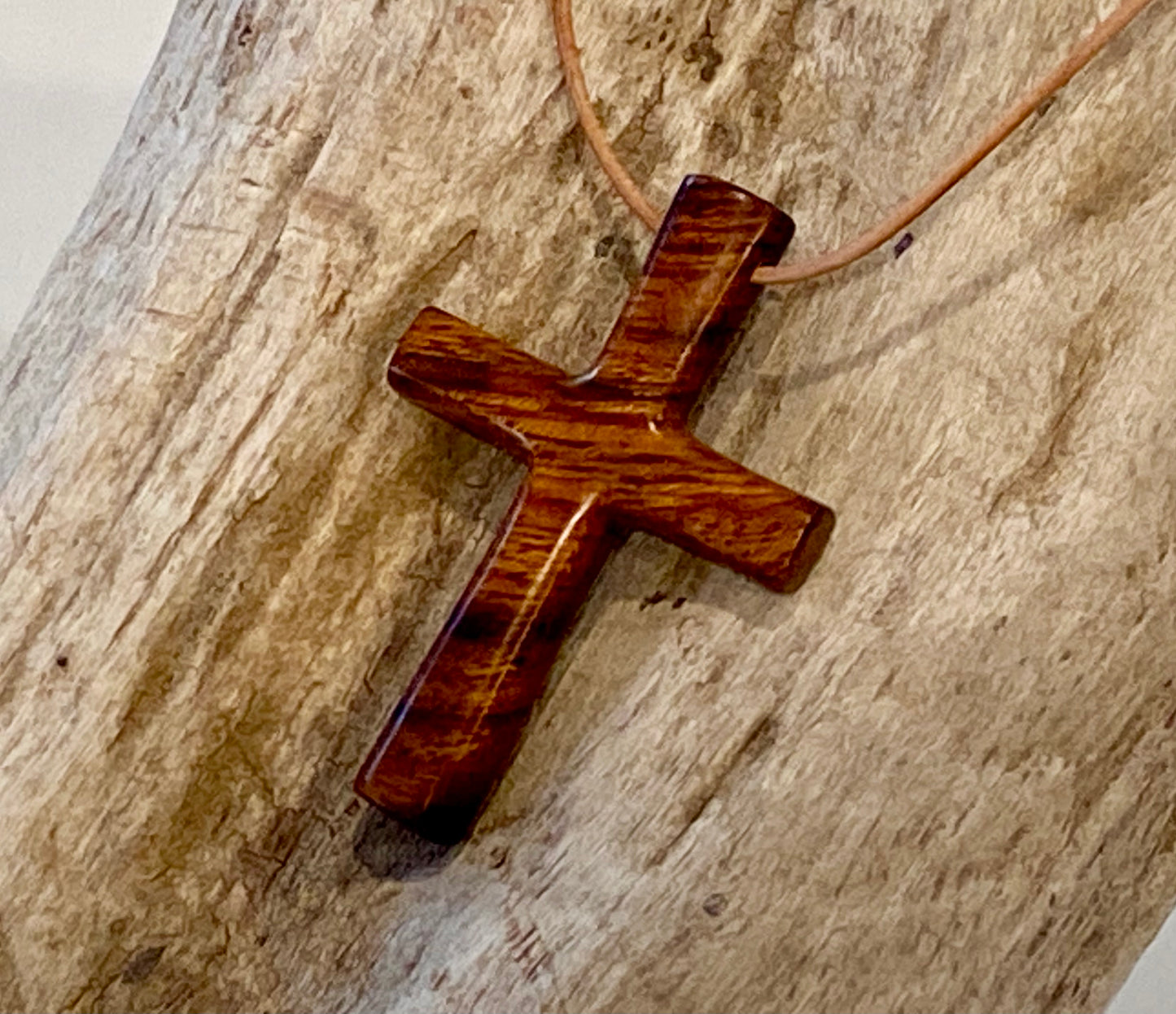 Ironwood Cross Necklace #5