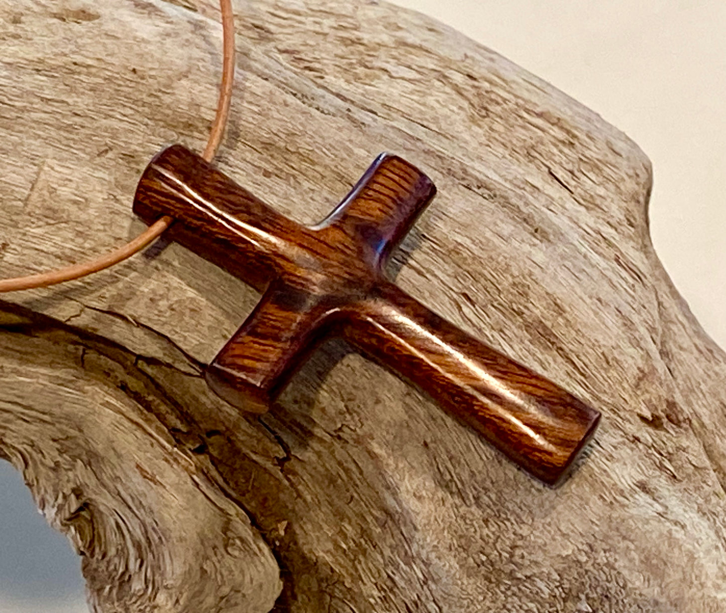 Ironwood Cross Necklace #4