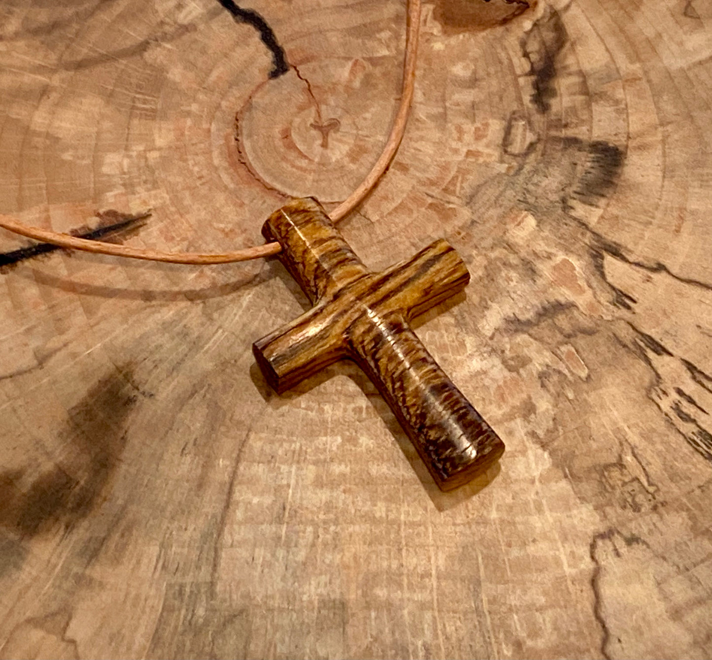 Cocobolo Cross Necklace #4
