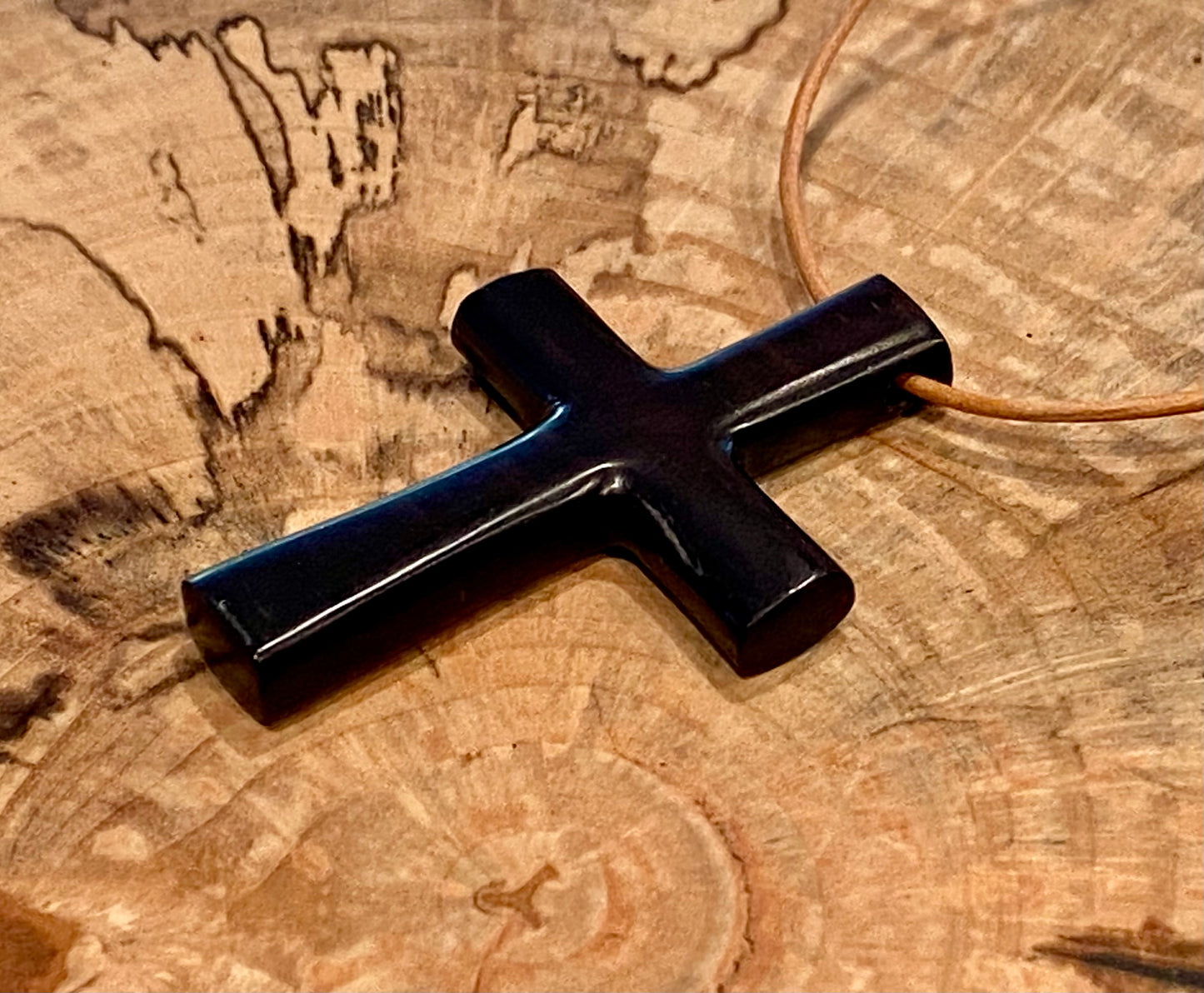 Ebony Cross Necklace #8
