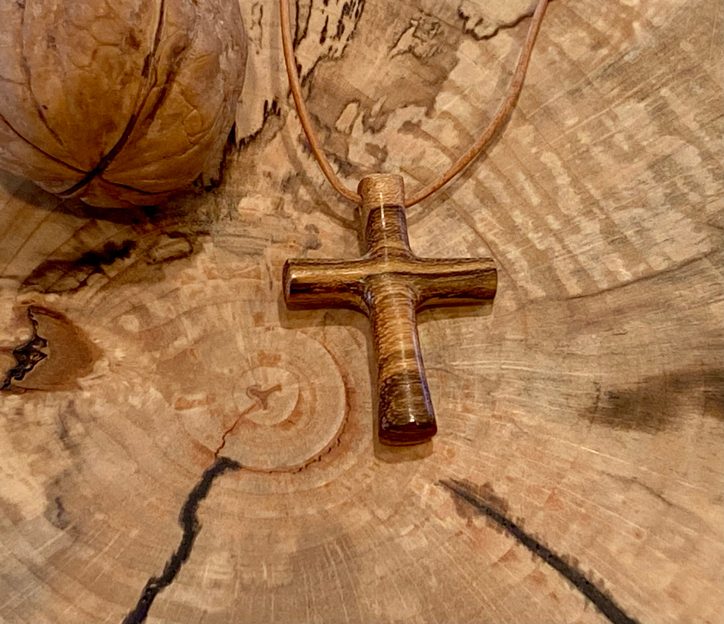 Bocote Cross Necklace #3