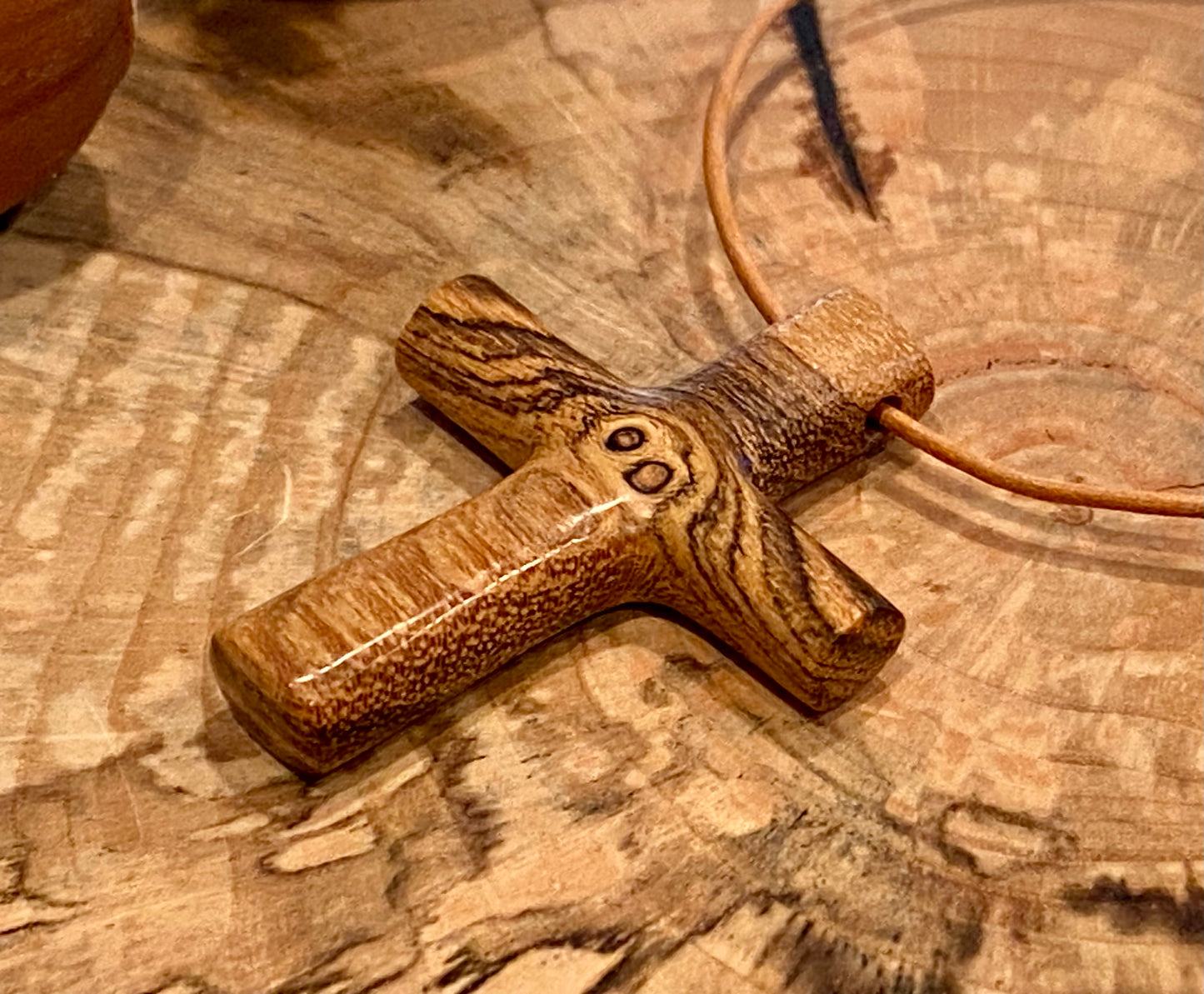 Bocote Cross Necklace #5
