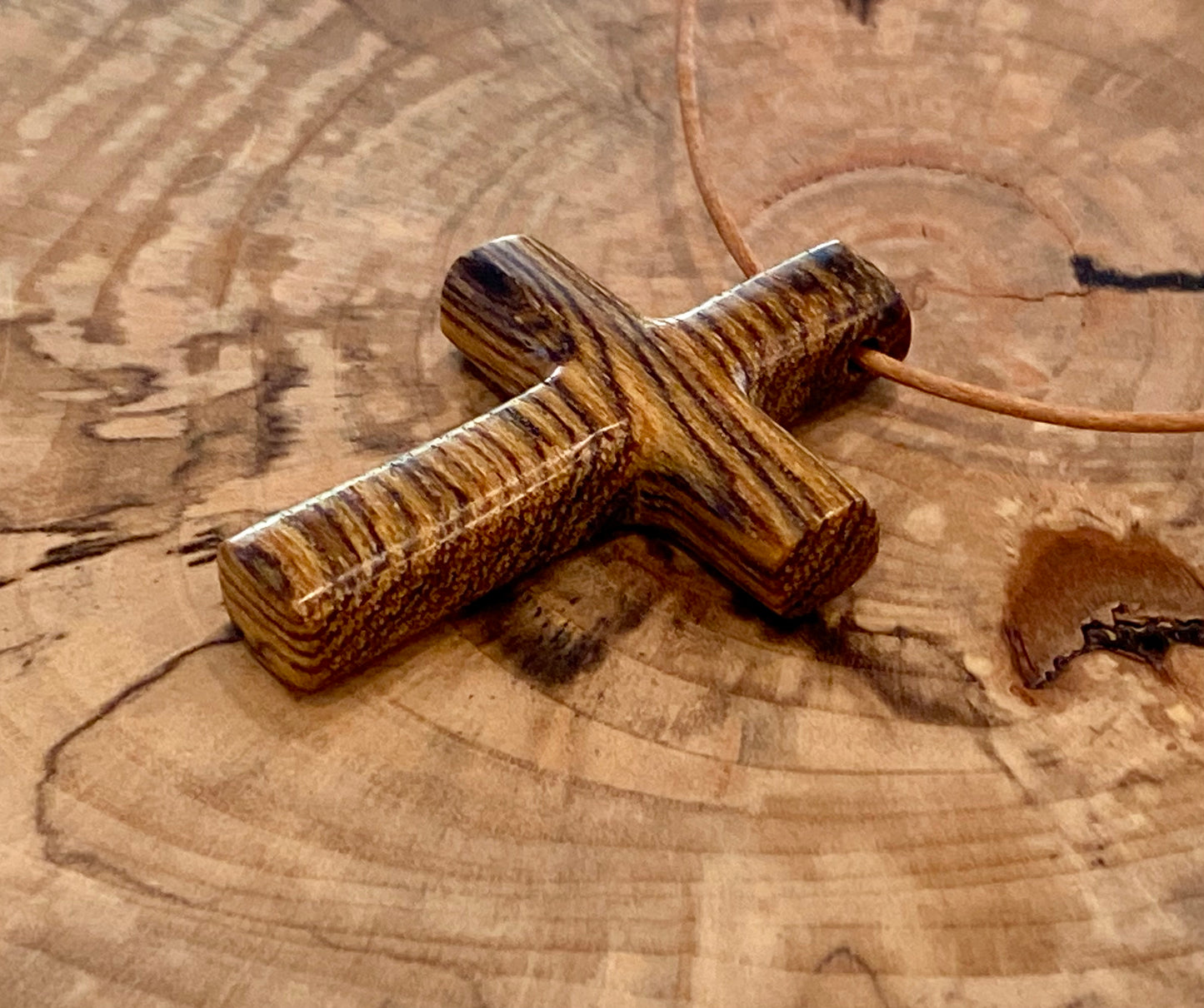 Cocobolo Cross Necklace #3