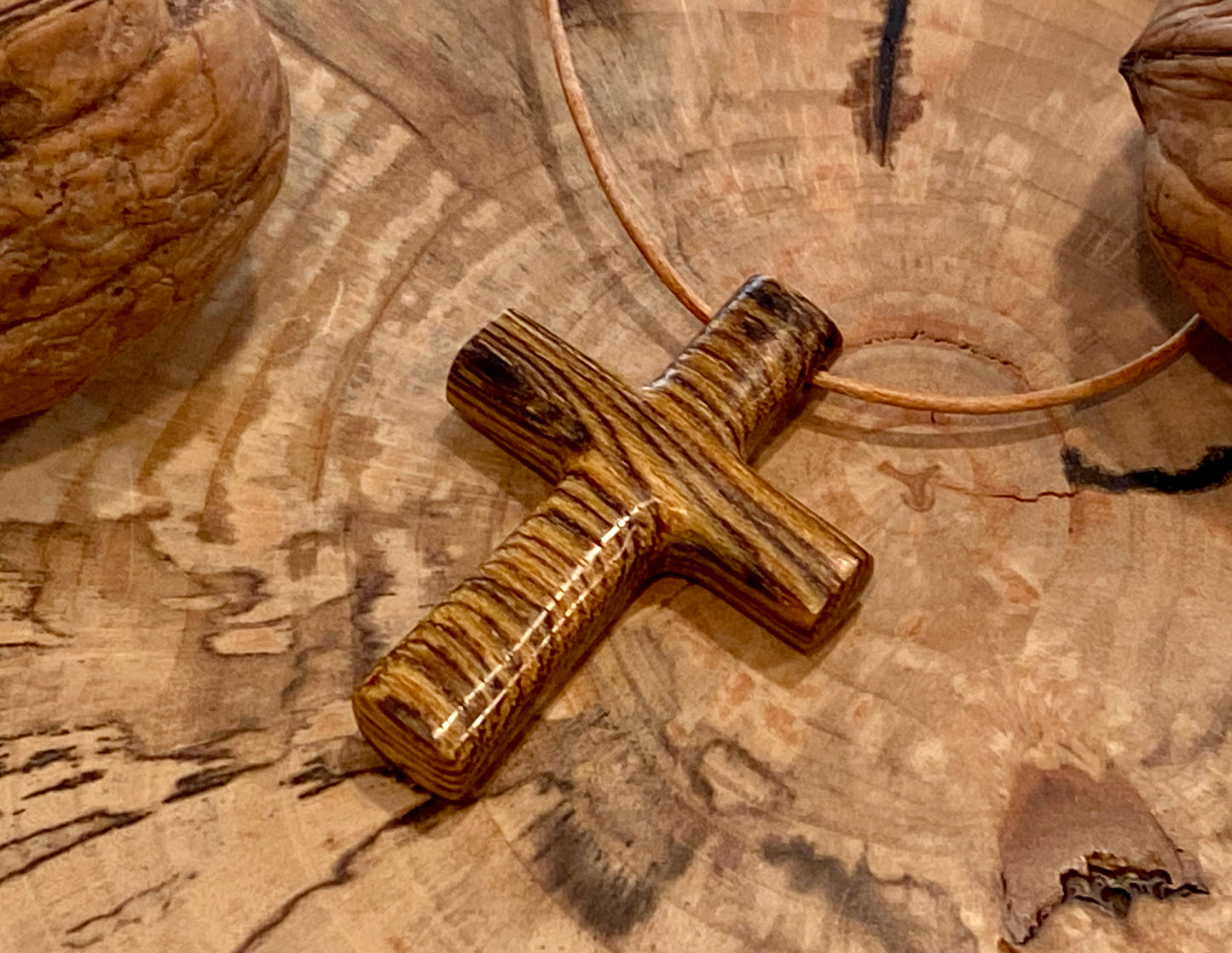 Cocobolo Cross Necklace #3