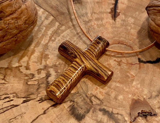 Cocobolo Cross Necklace #3