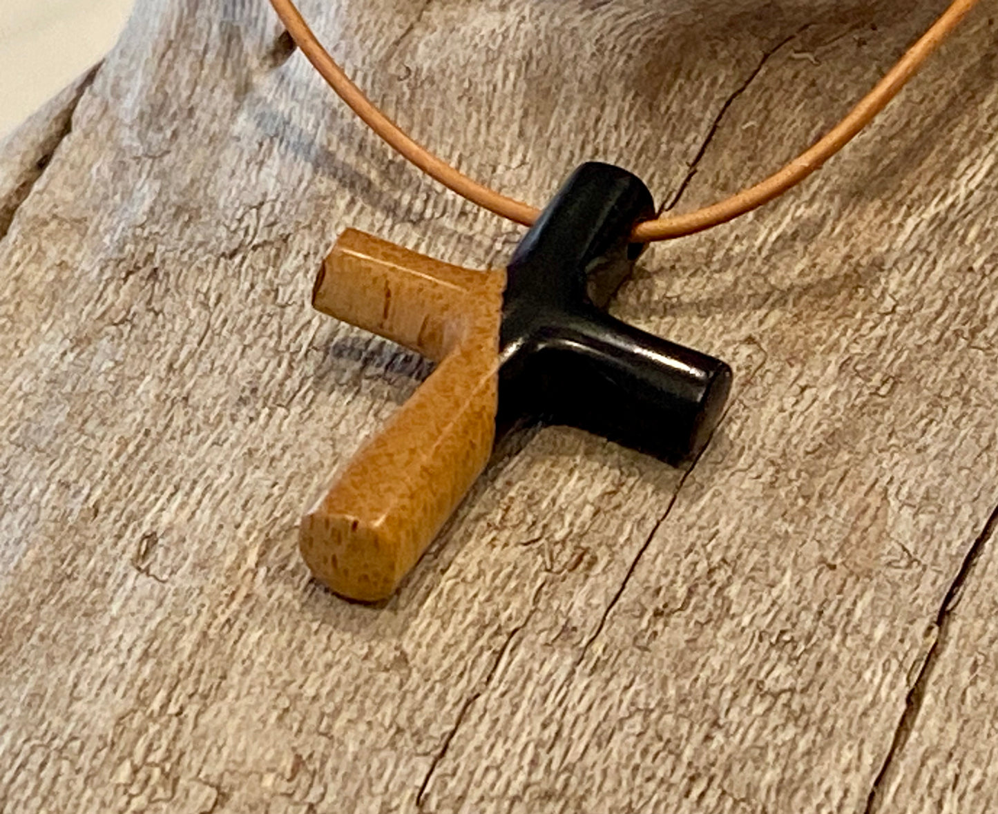 Ebony Cross Necklace #6