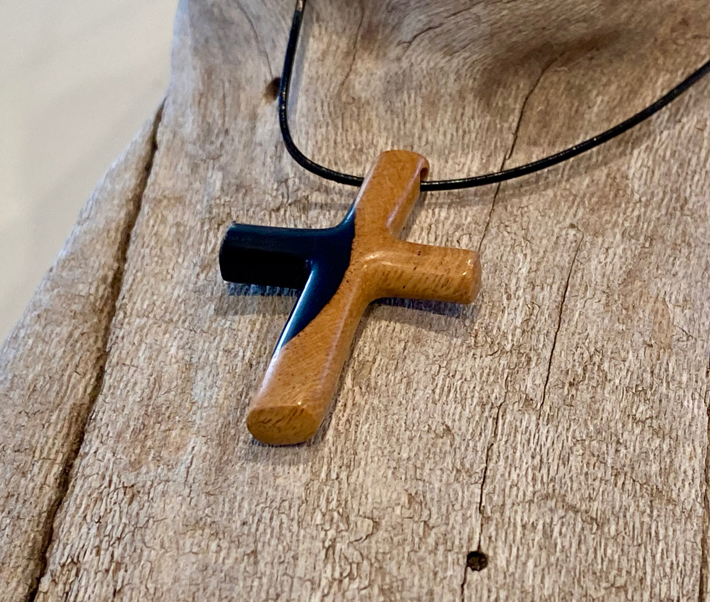 Ebony Cross Necklace #5