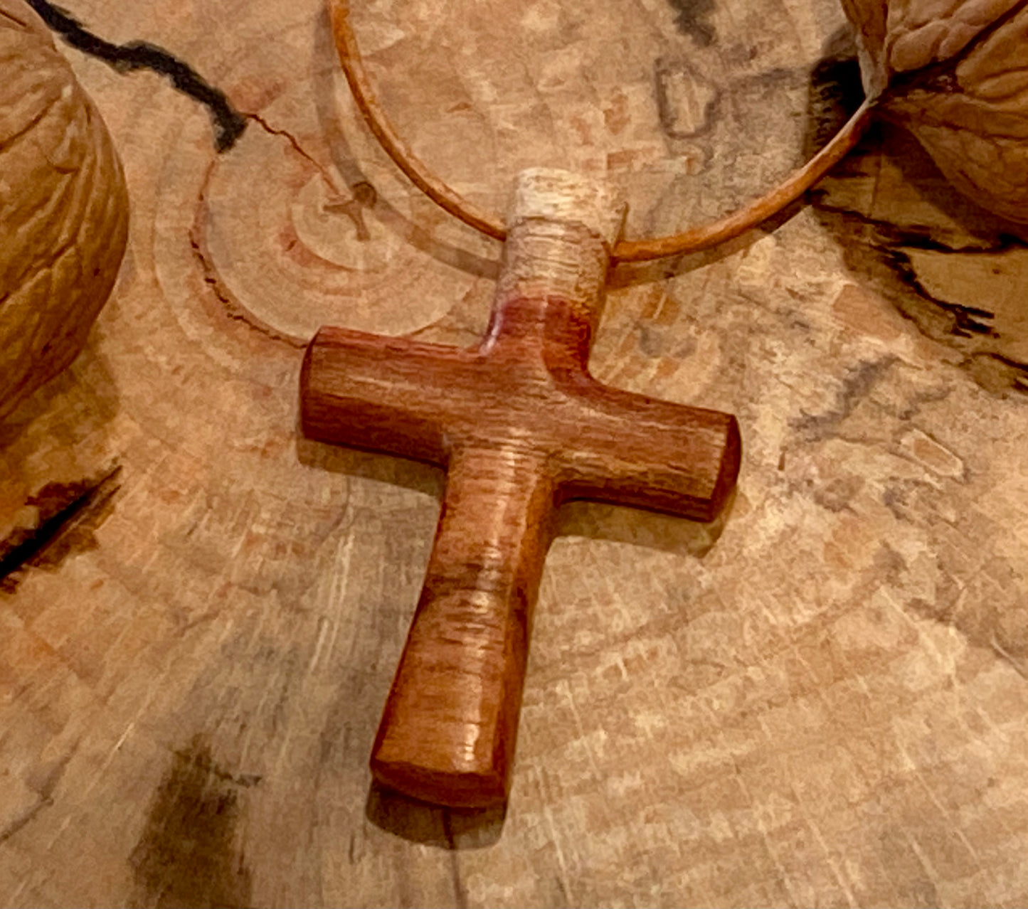 Carob Cross Necklace #4
