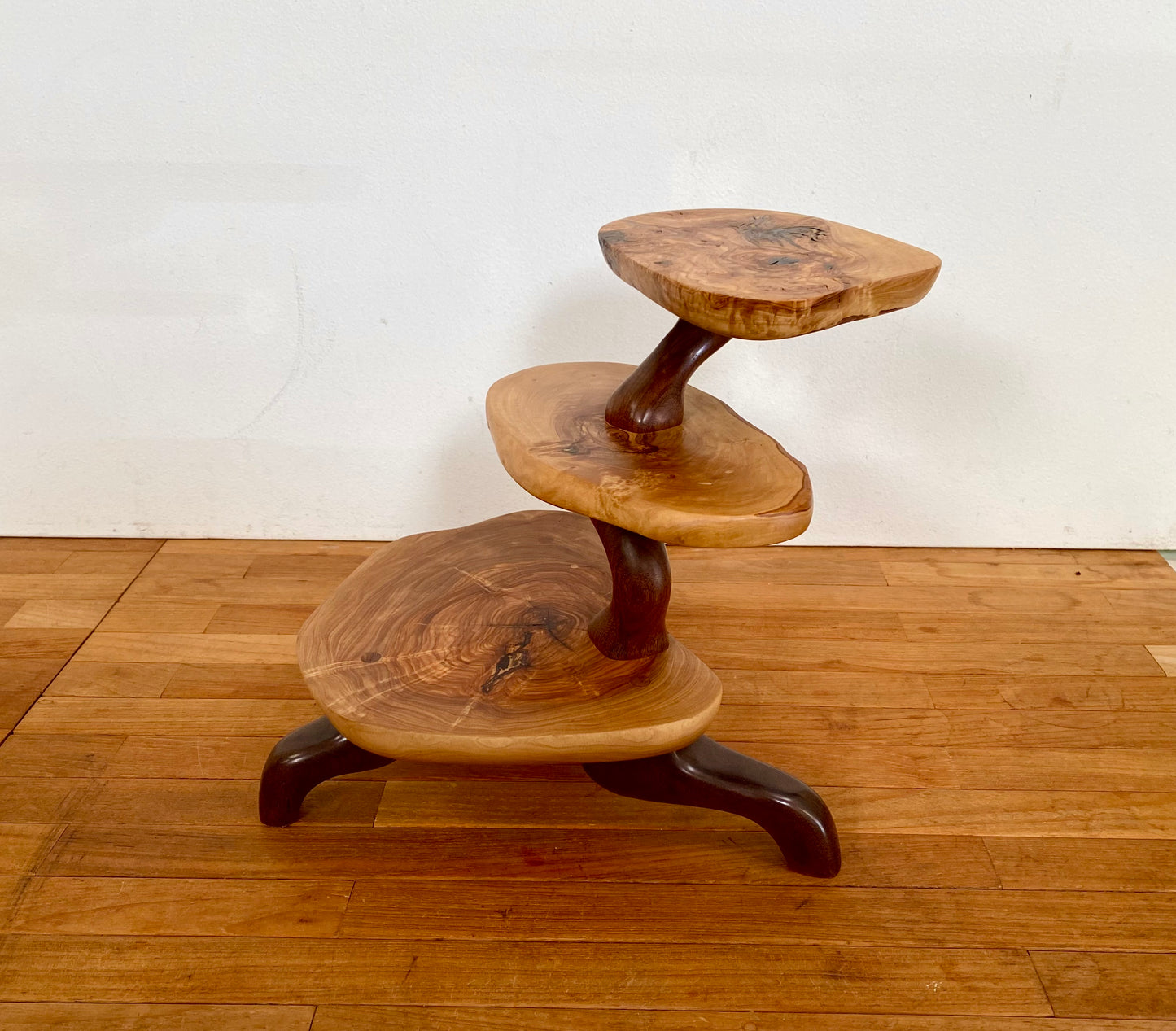 Olive Wood Tiered Tray