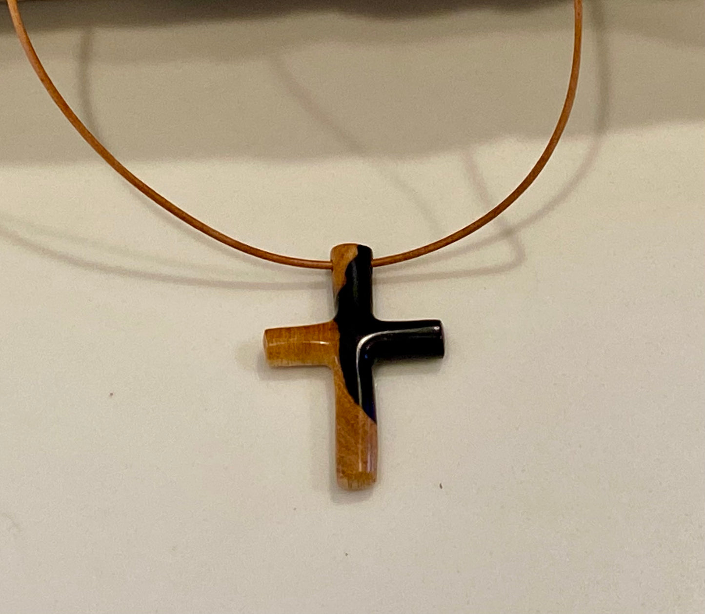 Ebony Cross Necklace #1