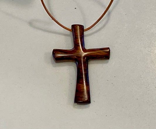 Ironwood Cross Necklace #2
