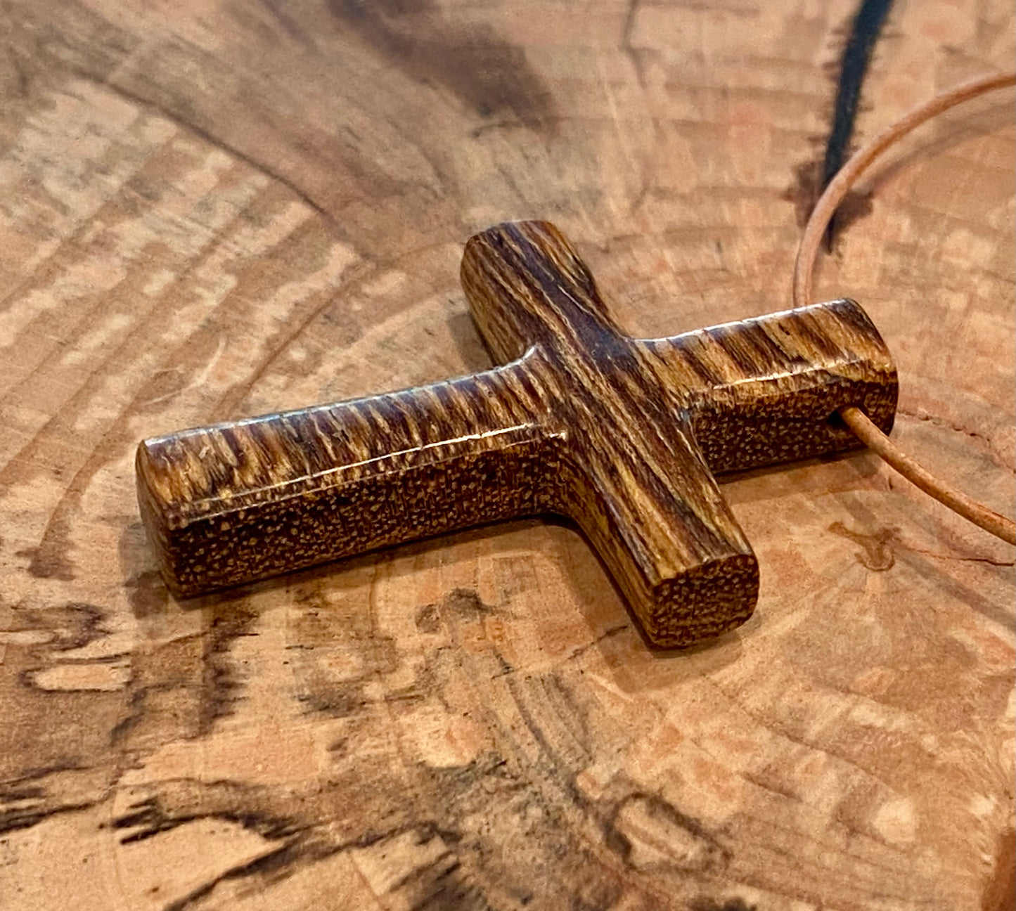 Cocobolo Cross Necklace #1