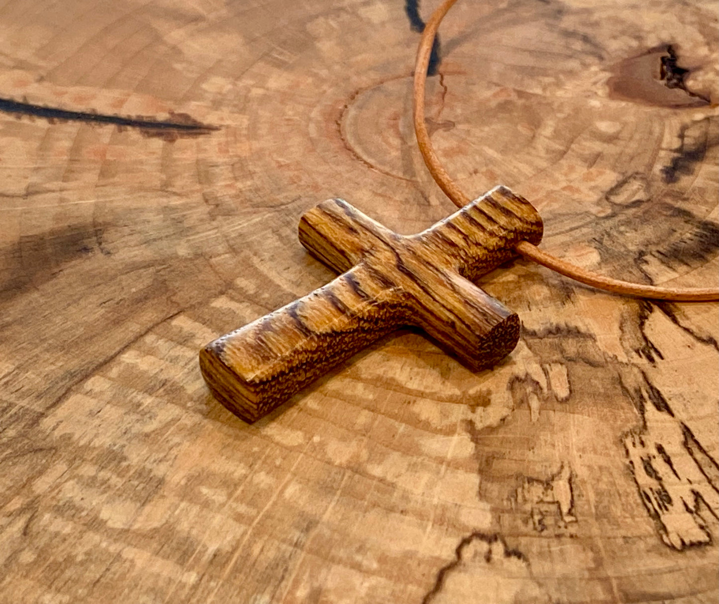 Cocobolo Cross Necklace #4