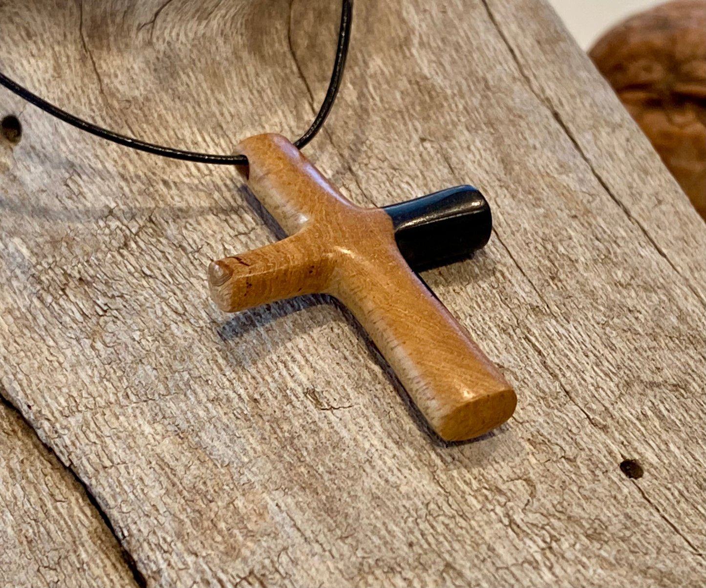 Ebony Cross Necklace #5