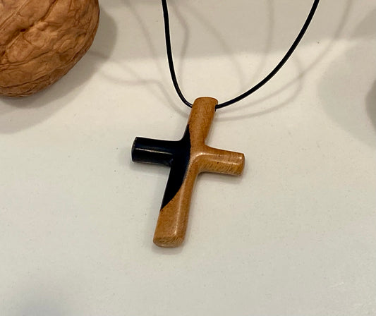 Ebony Cross Necklace #5