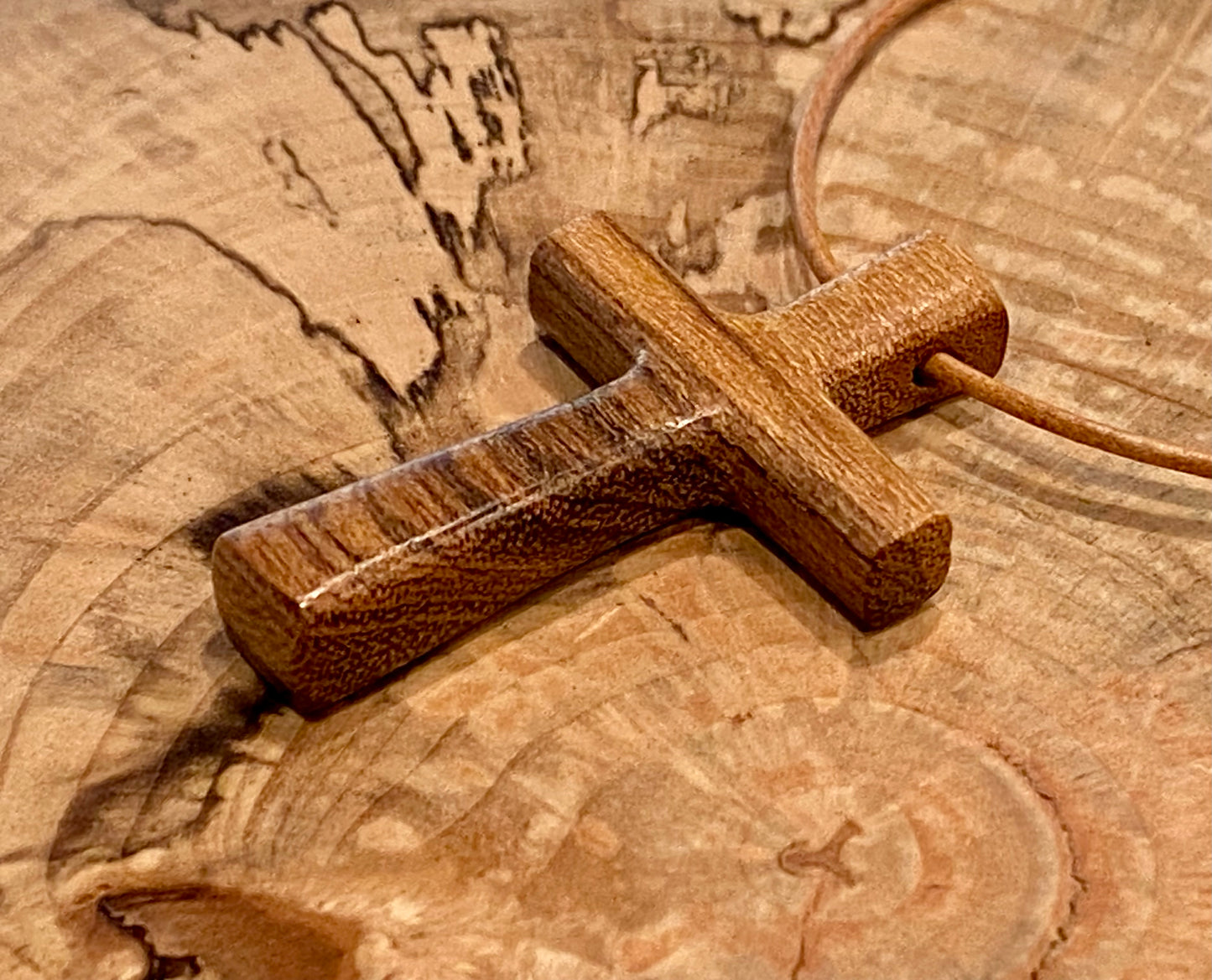 Bocote Cross Necklace #8