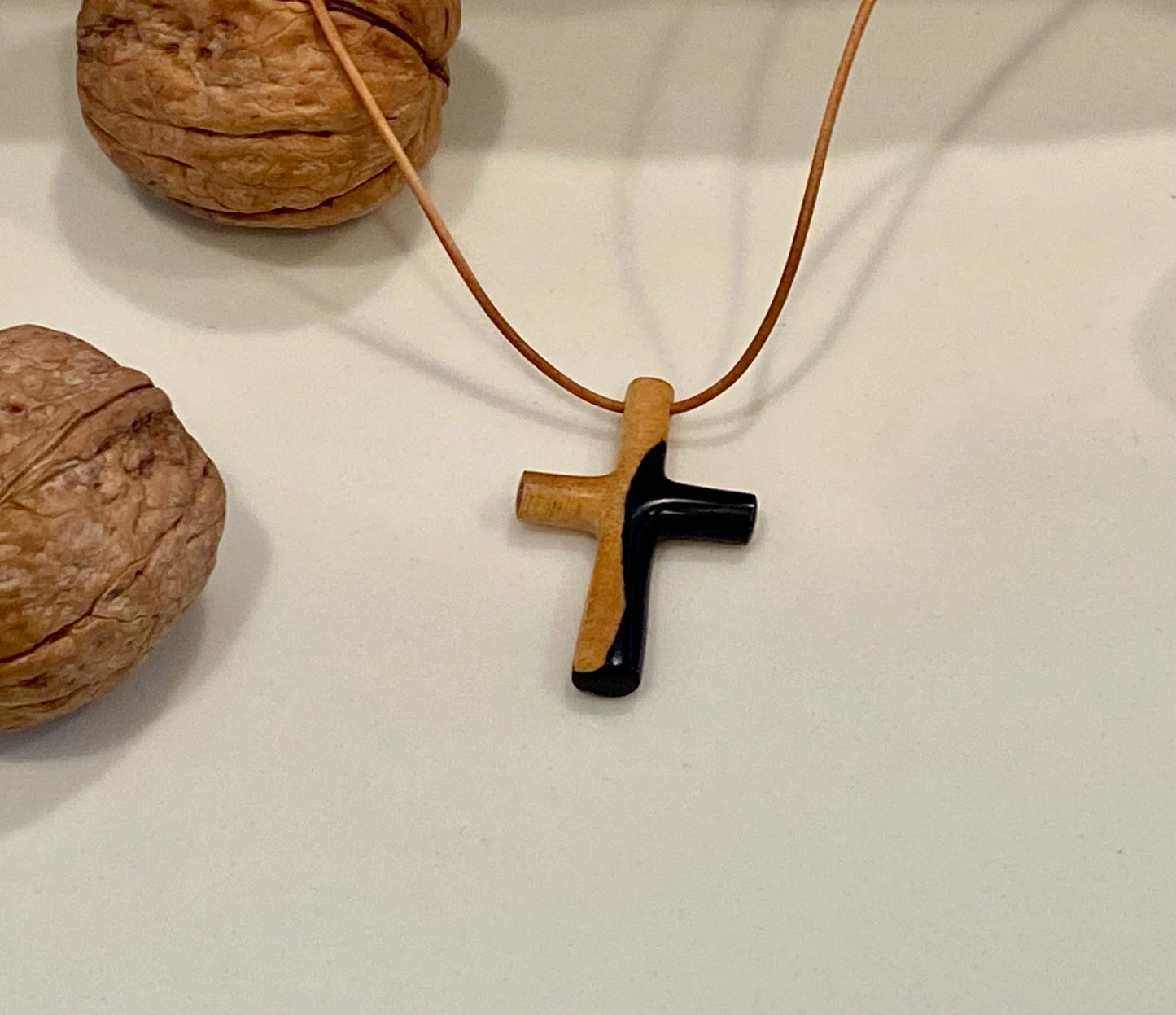 Ebony Cross Necklace #4