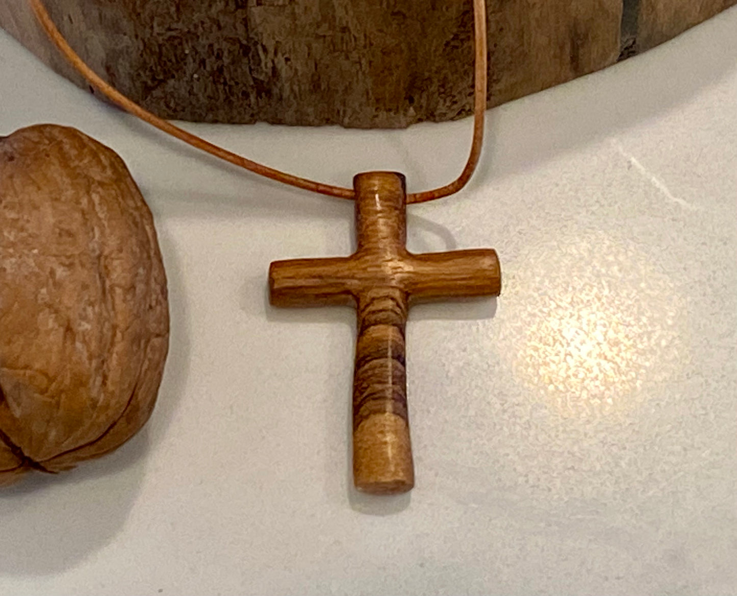Bocote Cross Necklace #1