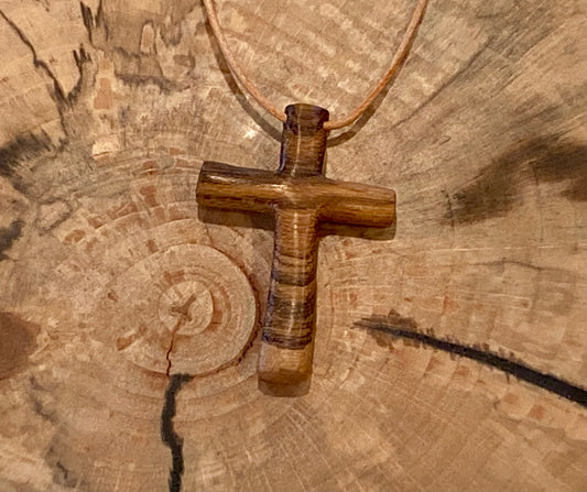 Bocote Cross Necklace #1