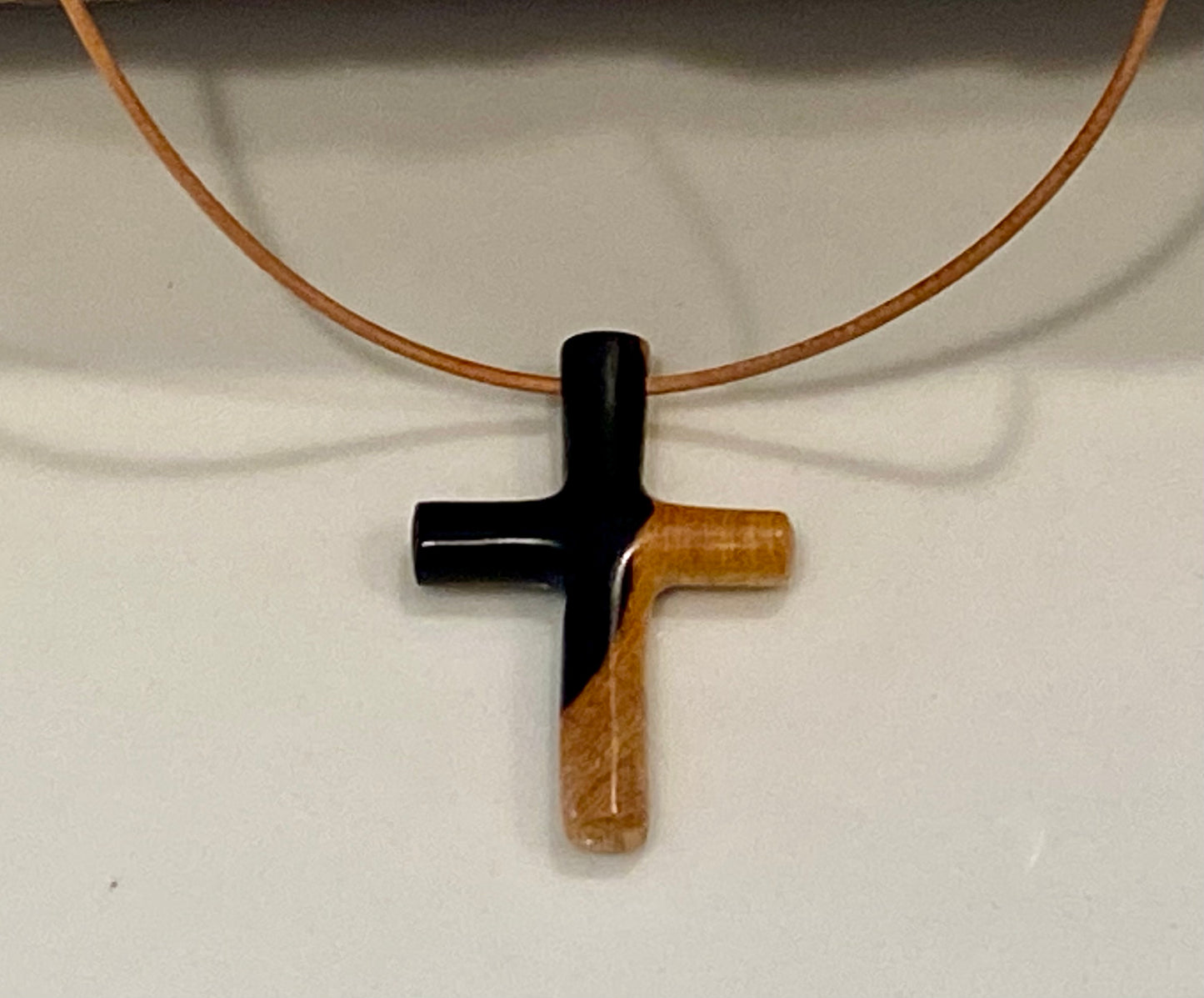 Ebony Cross Necklace #1