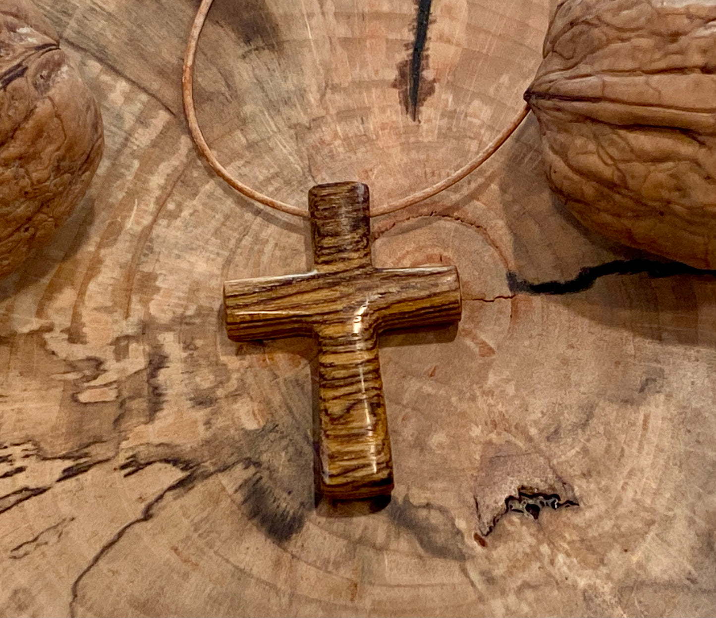 Cocobolo Cross Necklace #3