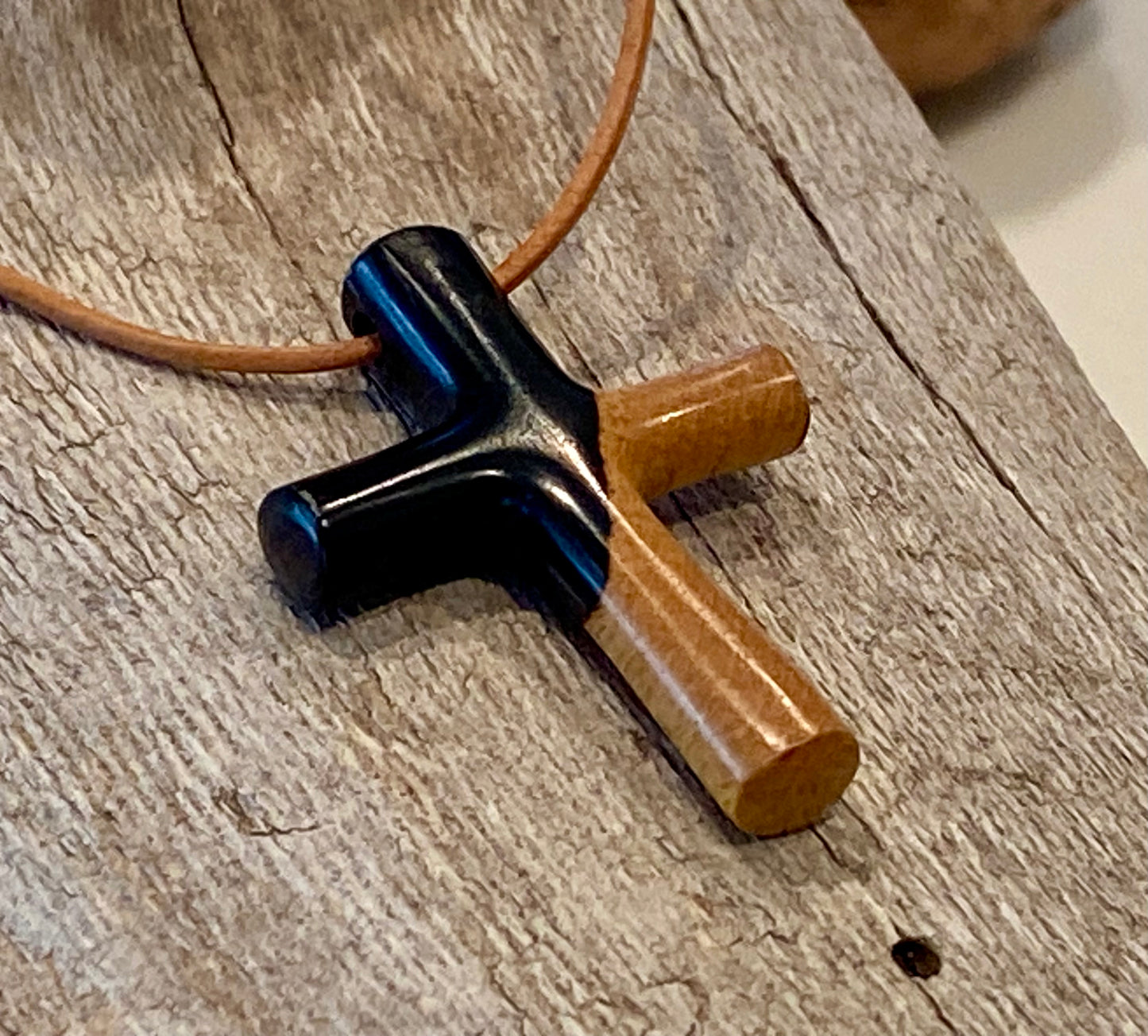 Ebony Cross Necklace #6