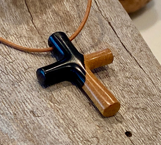 Ebony Cross Necklace #6
