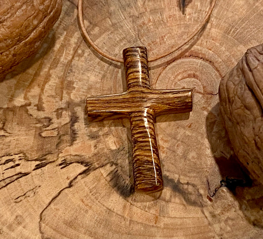 Cocobolo Cross Necklace #2