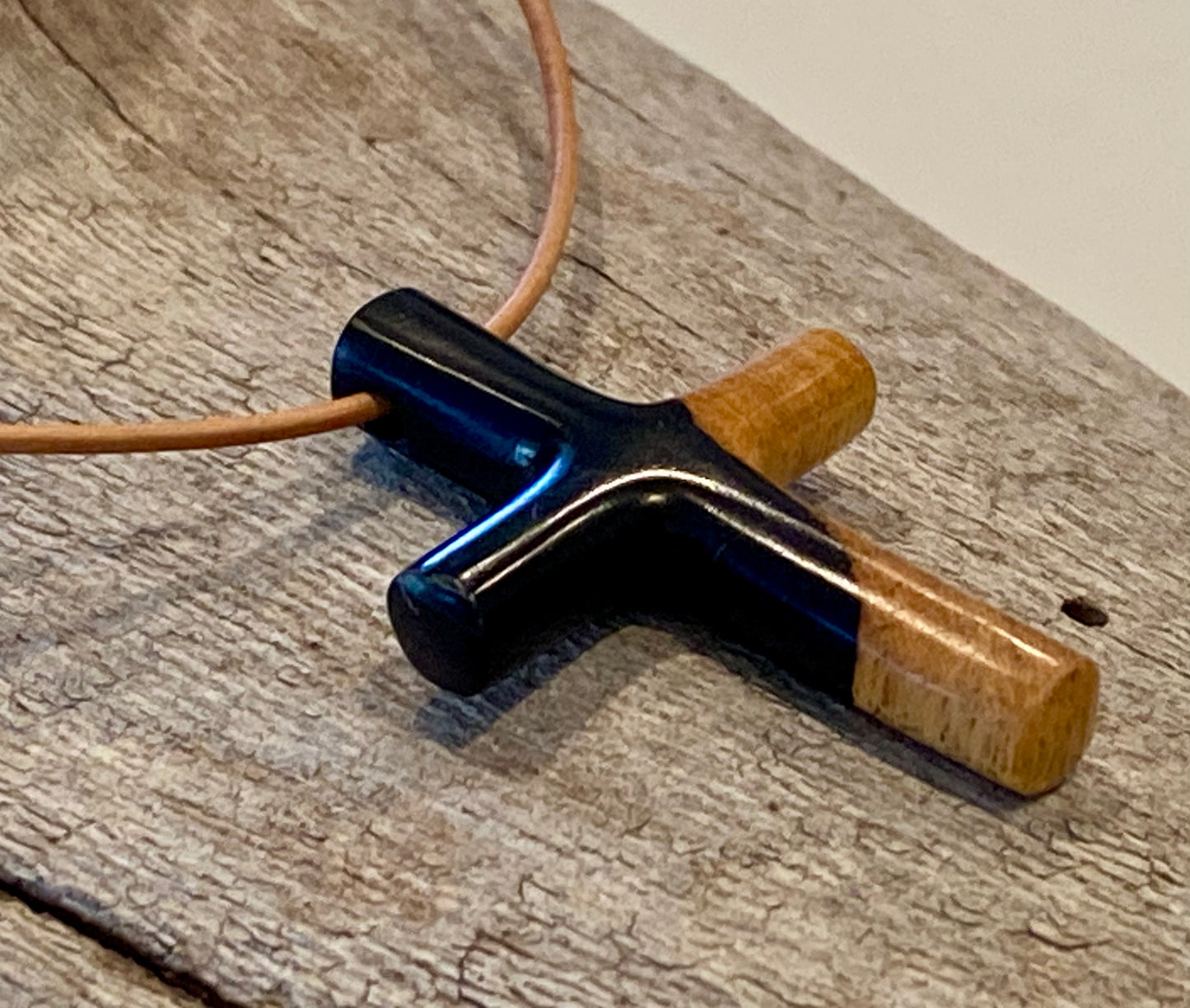 Ebony Cross Necklace #1