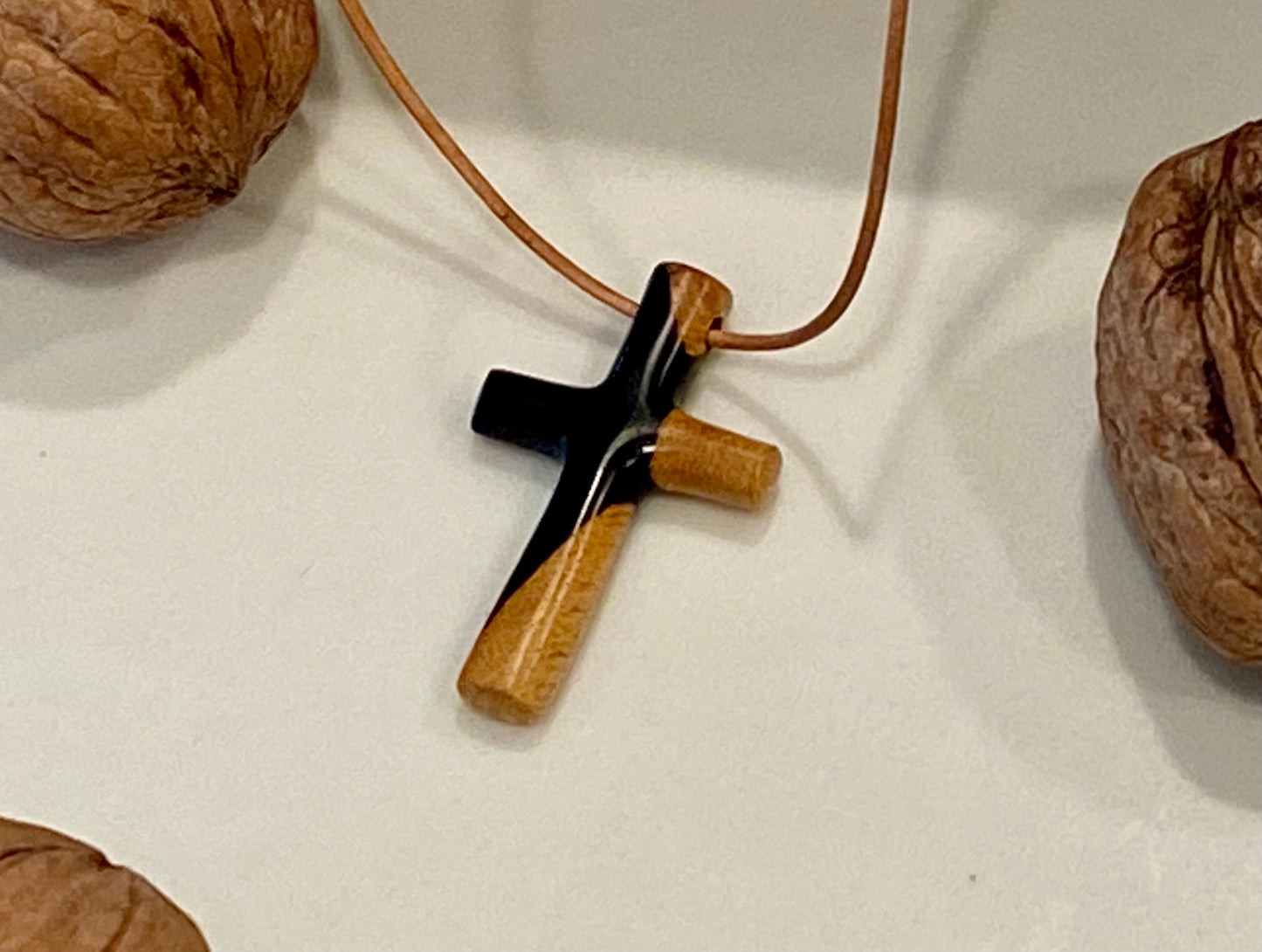 Ebony Cross Necklace #2