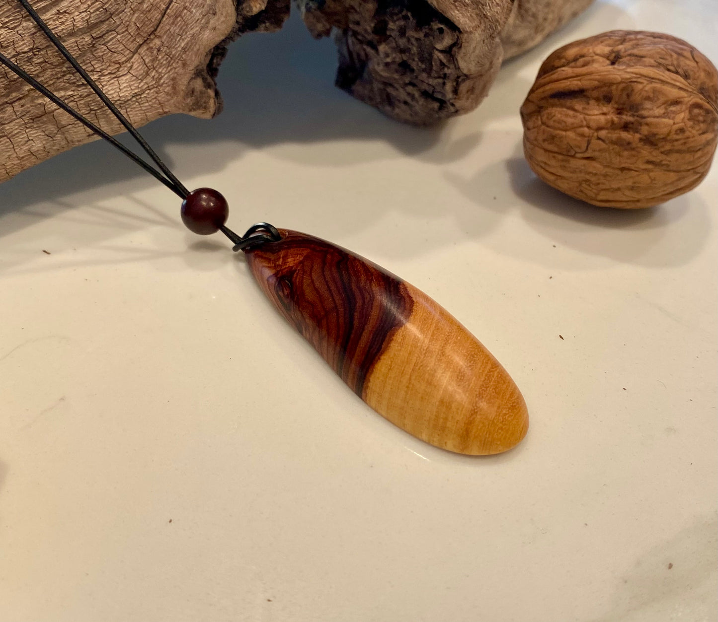 Ebony Worry Pendant