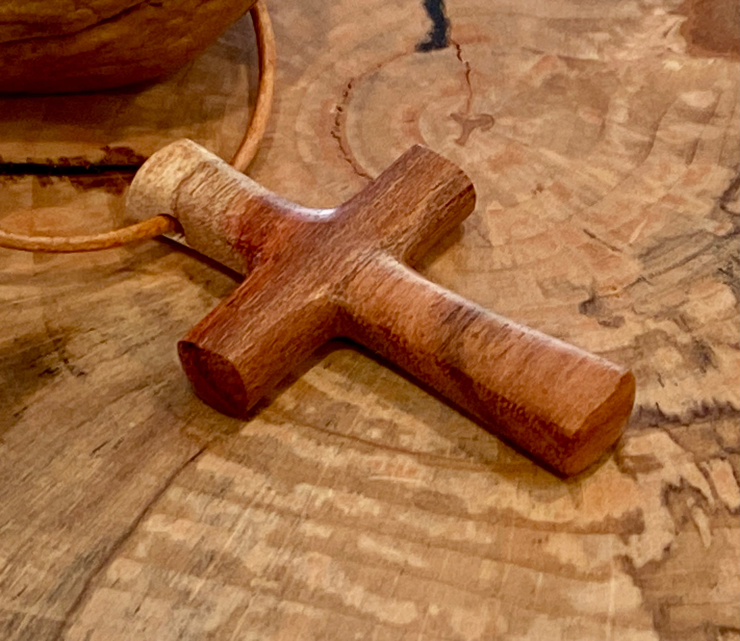 Carob Cross Necklace #4