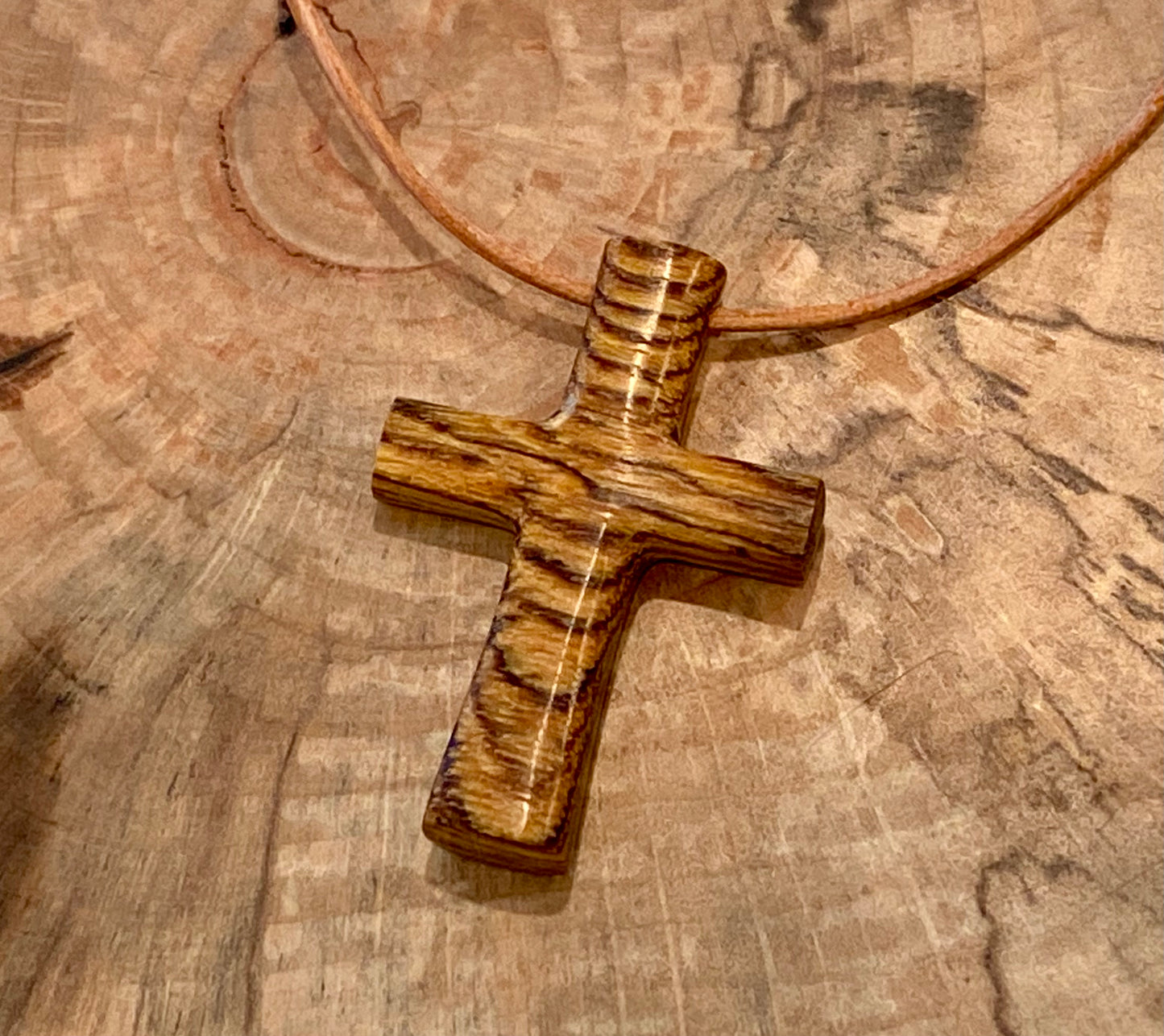 Cocobolo Cross Necklace #4