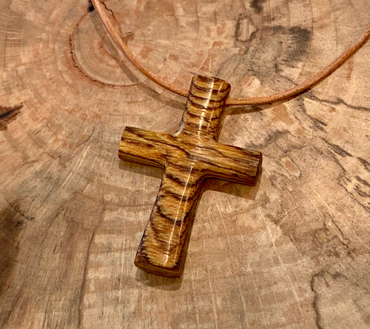 Cocobolo Cross Necklace #4