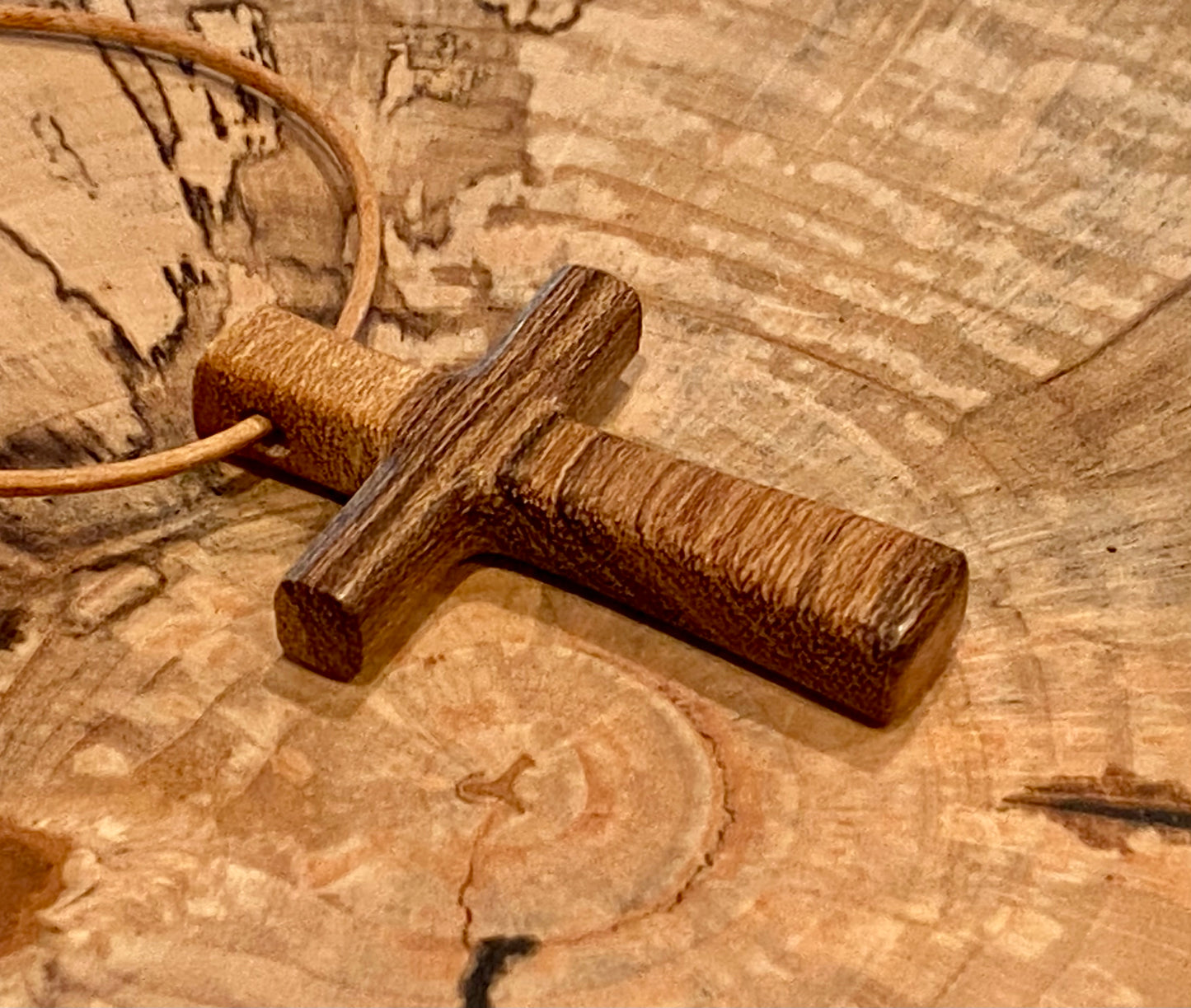 Bocote Cross Necklace #8