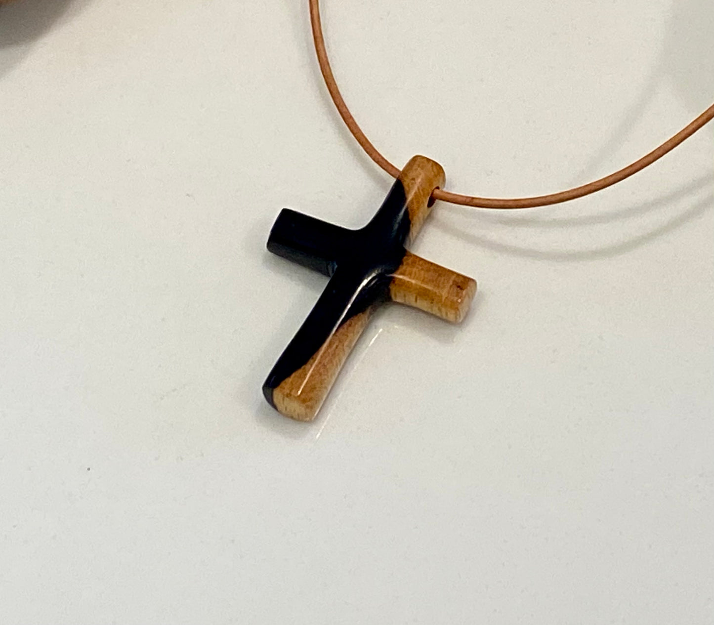Ebony Cross Necklace #3