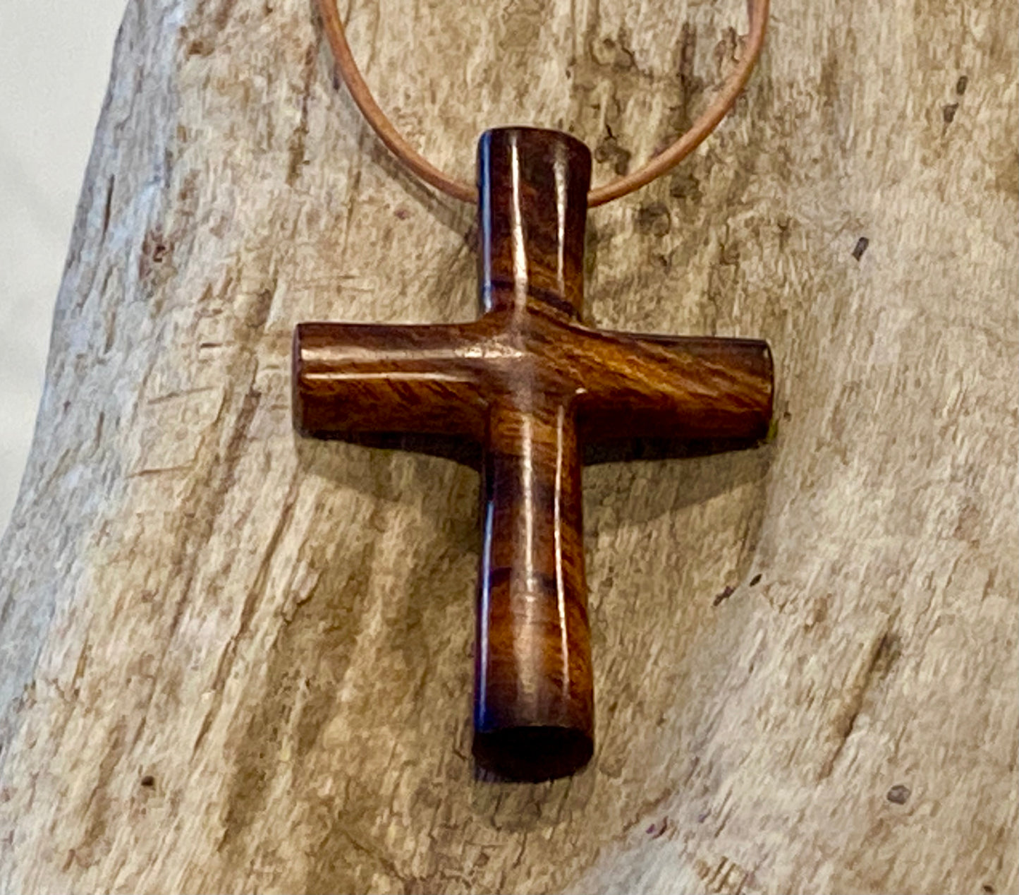 Ironwood Cross Necklace #5