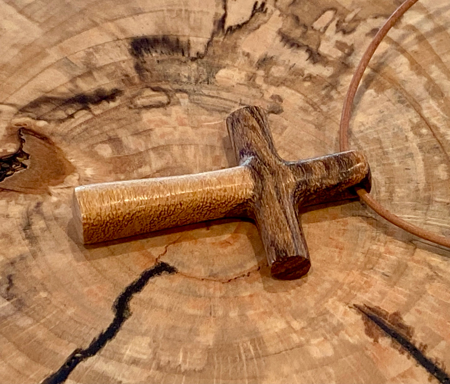Bocote Cross Necklace #2