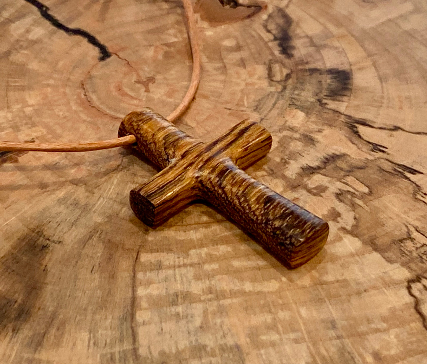 Cocobolo Cross Necklace #4